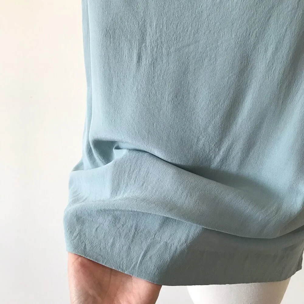 Everlane silk camisole silk shirt silk blouse silk top mint green - Picture 5 of 7